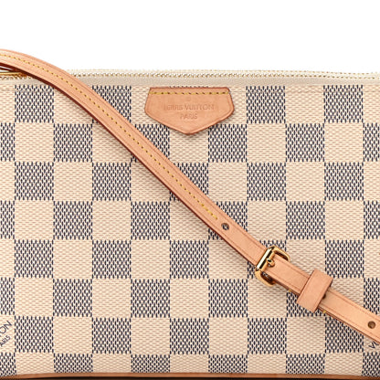 Louis Vuitton Damier Azur Double Zip Pochette 8 of 15