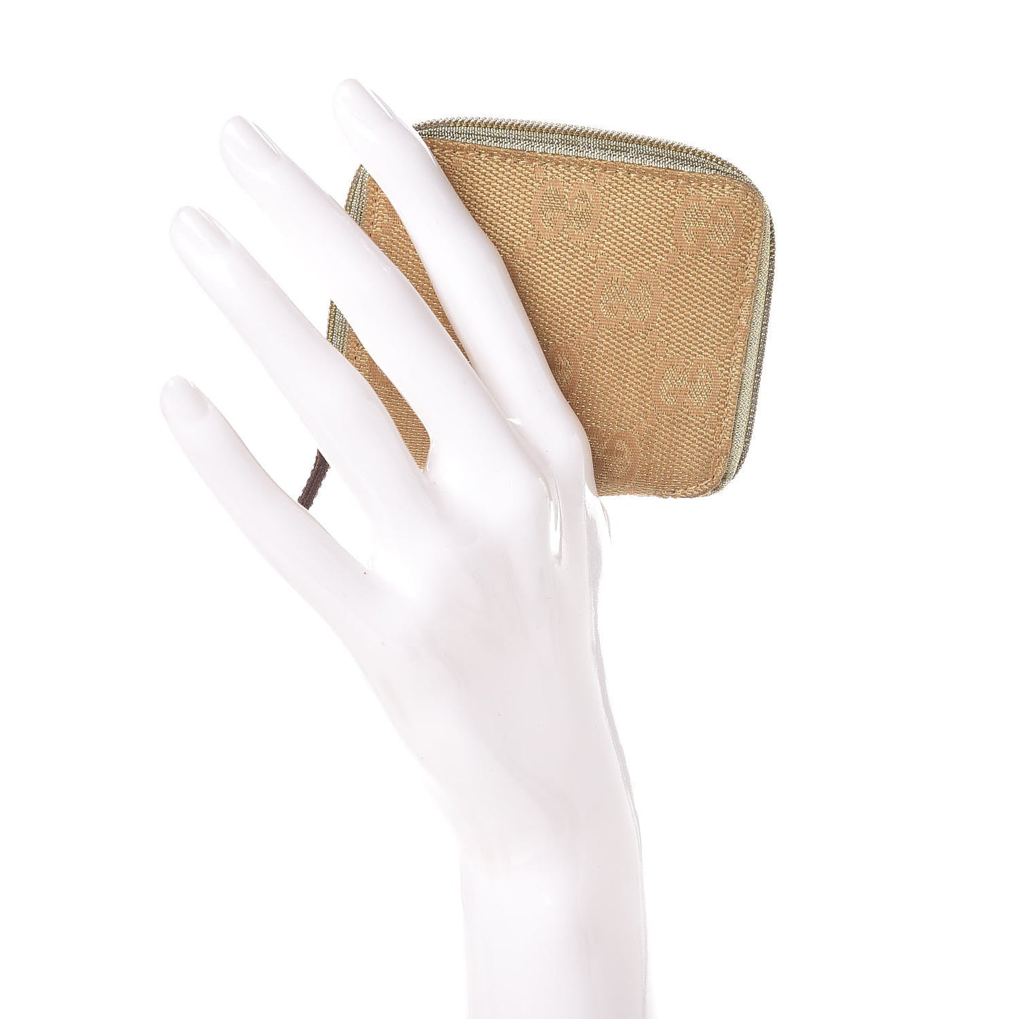 Monogram Zip Around Coin Purse Gold