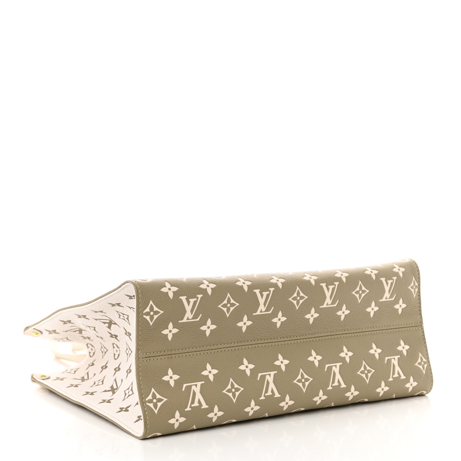 Louis Vuitton Empreinte Monogram Spring In The City Onthego MM Kaki Beige Cream 4 of 10