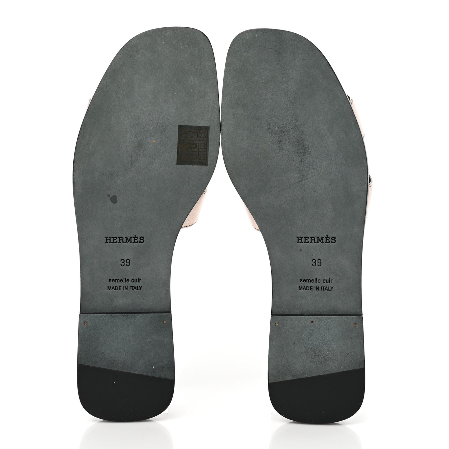 Metallic Nappa Oran Sandals 39 Or Vieilli