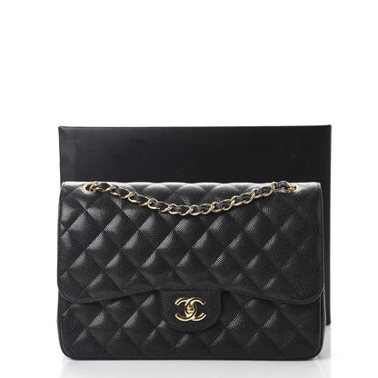 Chanel Caviar Quilted Jumbo Double Flap Black 9 of 9