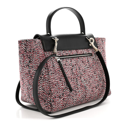 Celine Tweed Calfskin Small Belt Bag Black Multicolor 3 of 14