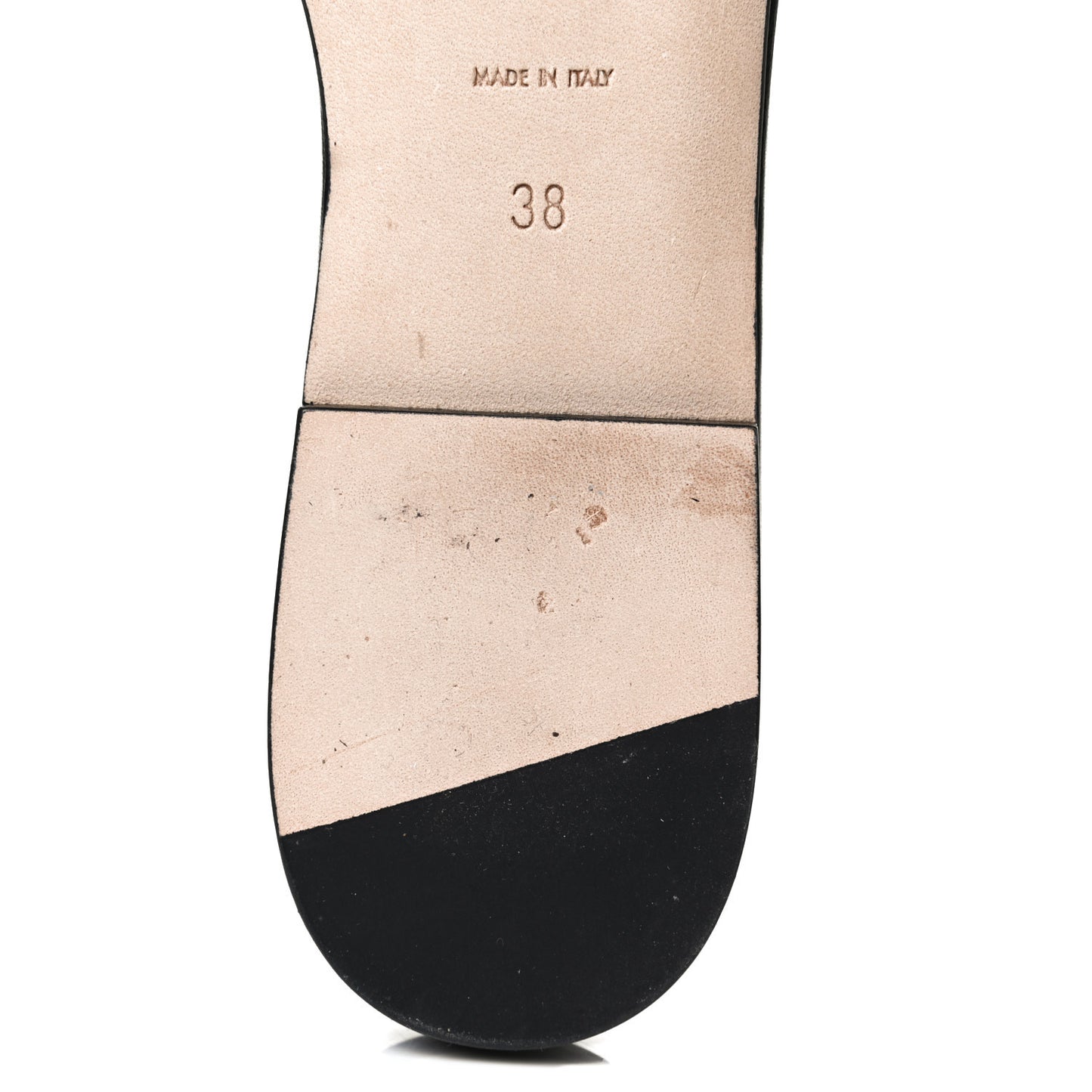 Calfskin Nu Pied 05 Slide Sandals 38 Black