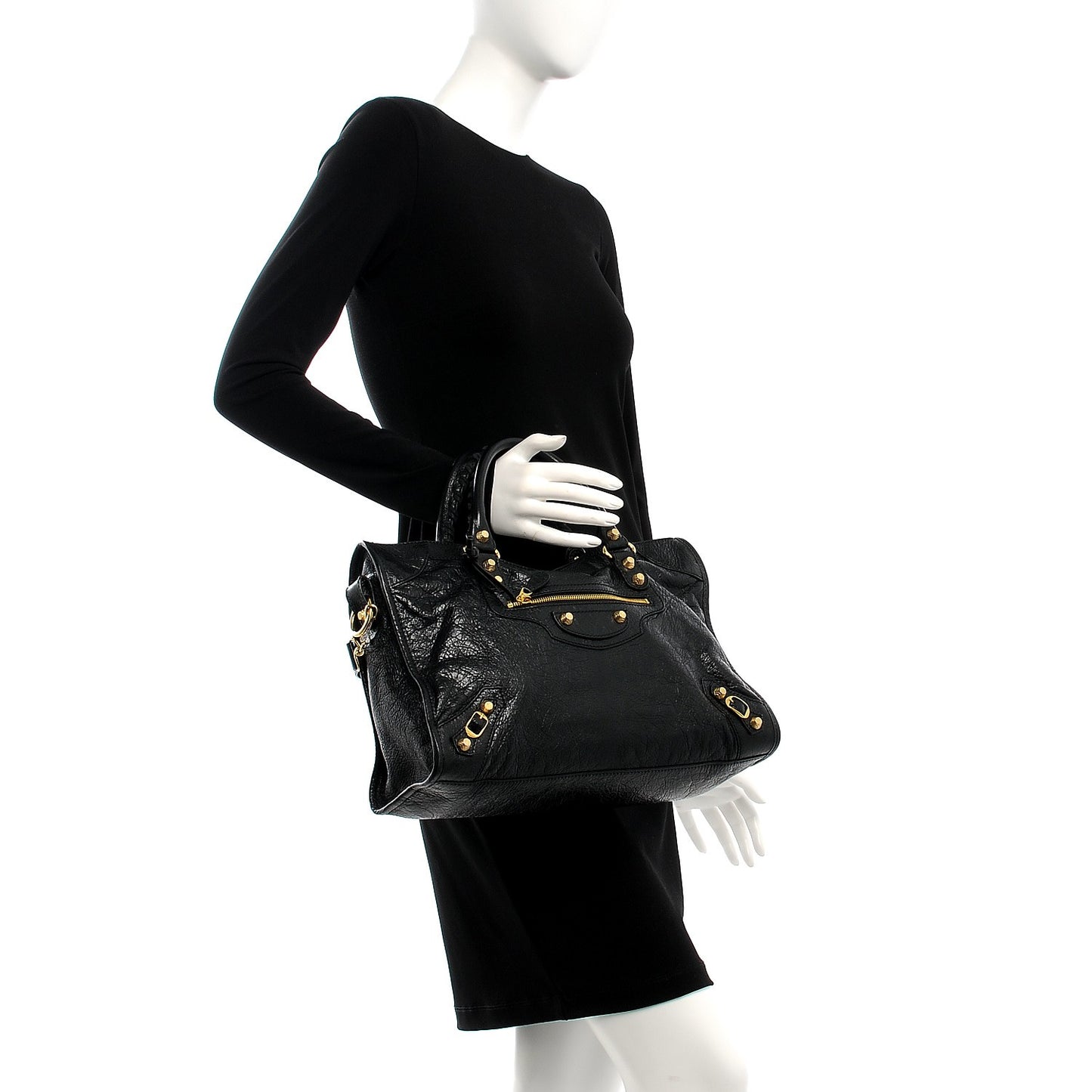 Agneau Giant 12 Gold Hardware City Black