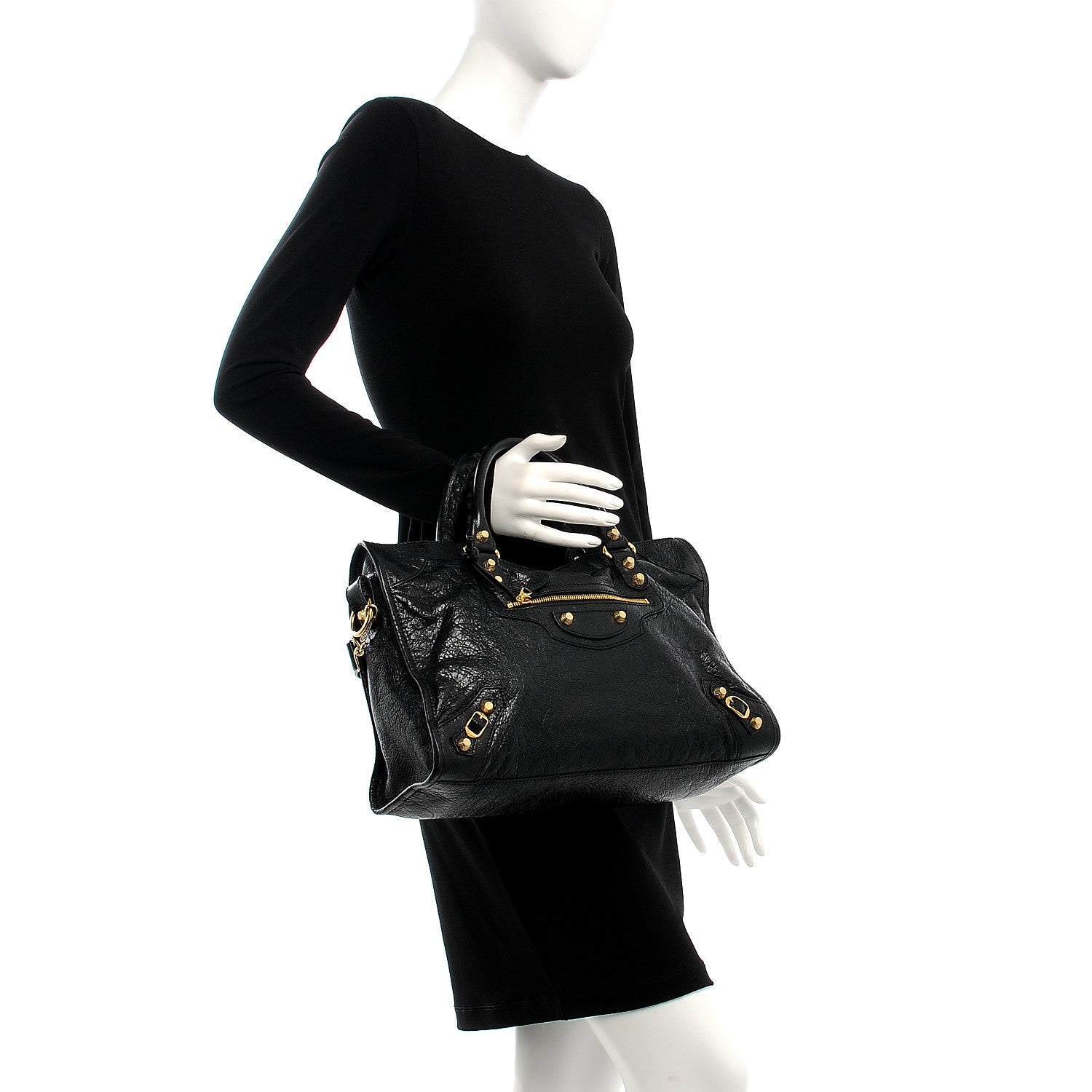Balenciaga Agneau Giant 12 Gold Hardware City Black 3 of 10