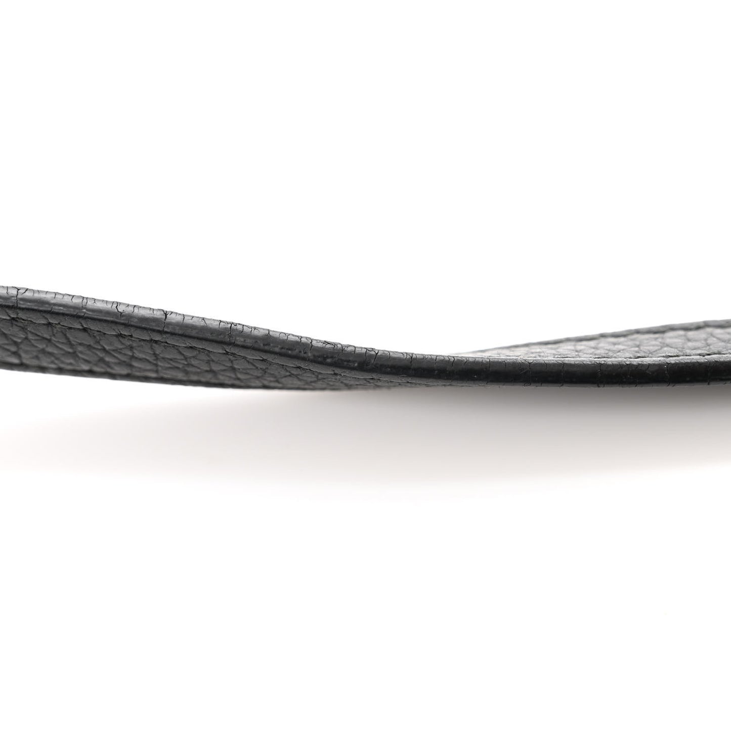 Pebbled Calfskin Small Soho Disco Bag Black