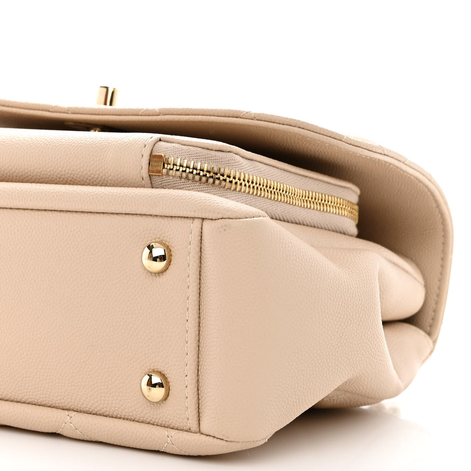 Chanel Caviar Quilted Medium Business Affinity Flap Beige 10 of 10