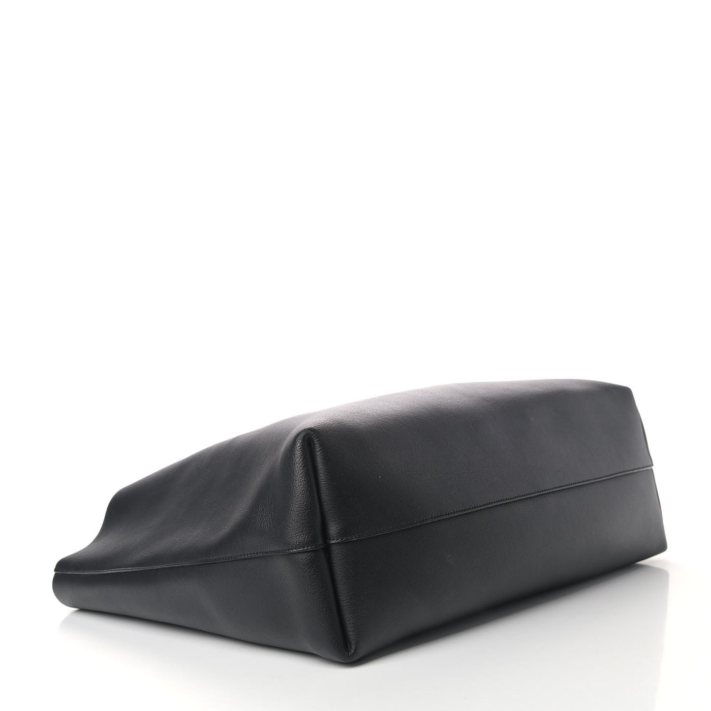 Calfskin Large Shopping Tote Black