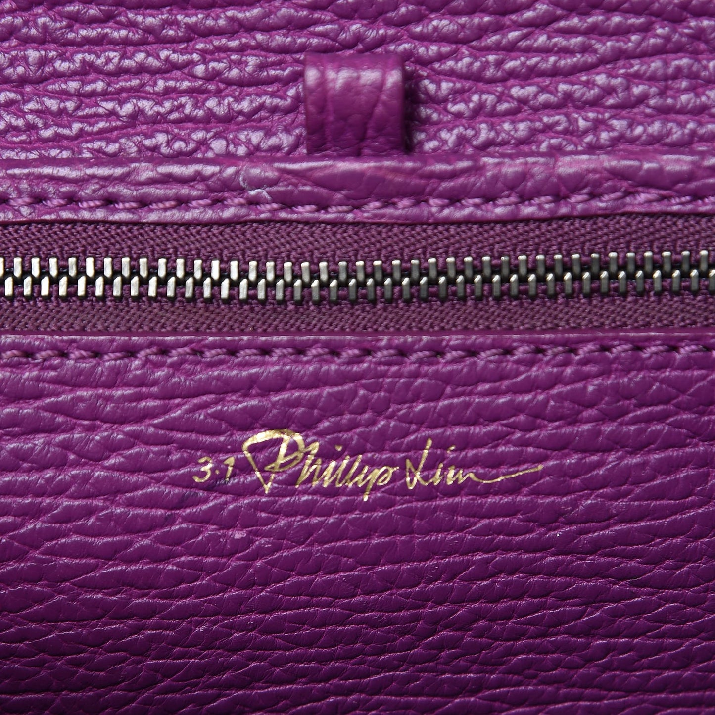 3.1 Textured Calfskin Mini Pashli Satchel Orchid