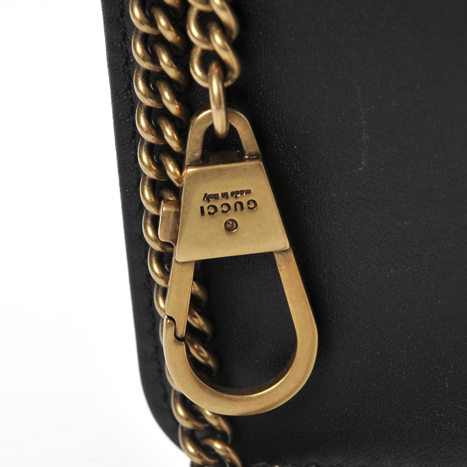 Gucci Calfskin Matelasse Mini Animal Studs GG Marmont Bag Black 7 of 8