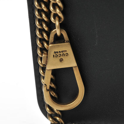 Gucci Calfskin Matelasse Mini Animal Studs GG Marmont Bag Black 7 of 8