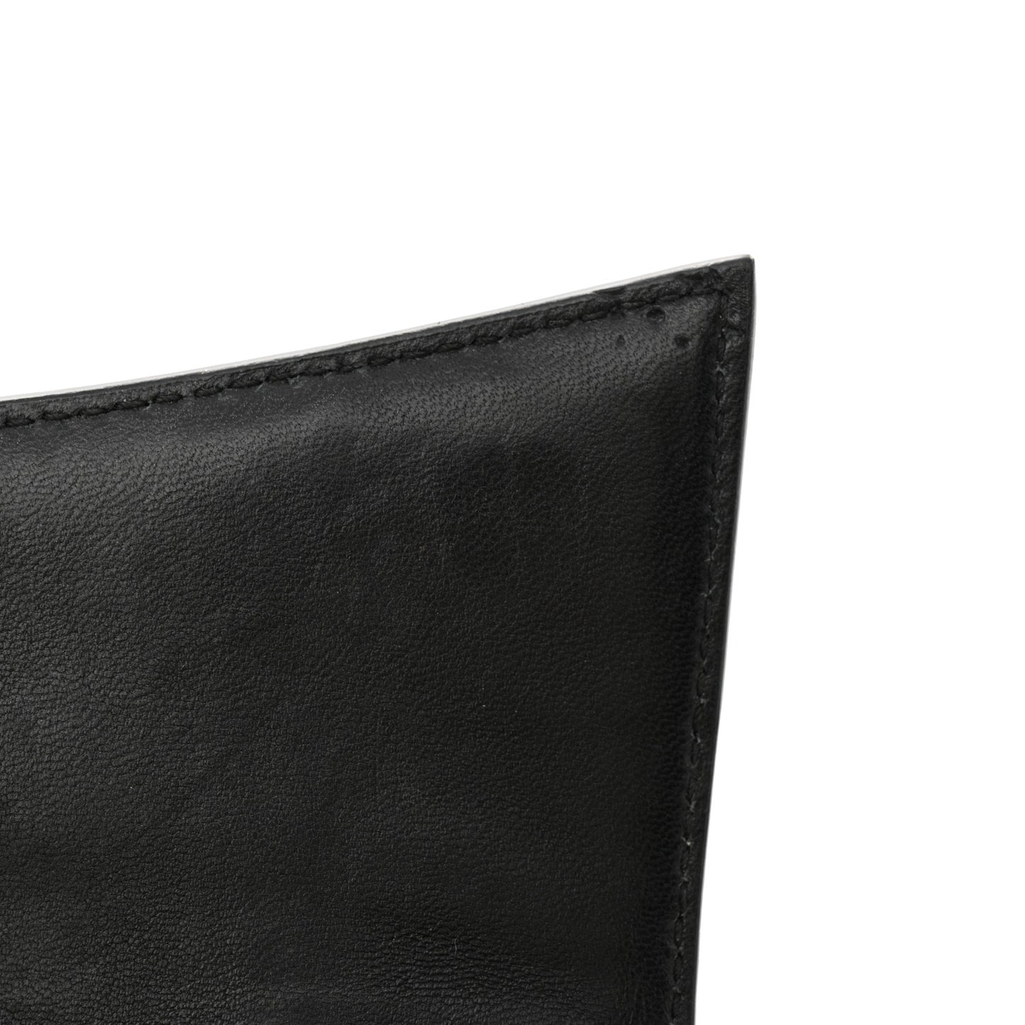 Shiny Calfskin Monochrome Crocodile Embossed Hourglass Top Handle Bag XS Black