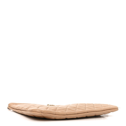 Chanel Lambskin Quilted Medium Boy Cosmetic Case Beige 4 of 8