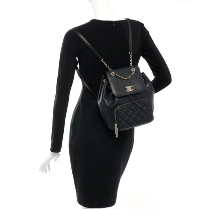 Chanel Caviar Quilted Business Affinity Backpack Black 2 of 7