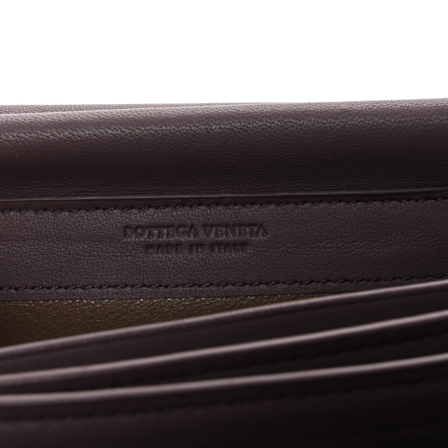 Bottega Veneta Nappa Intrecciato Graffiato Continental Wallet on Chain Glicine 6 of 11