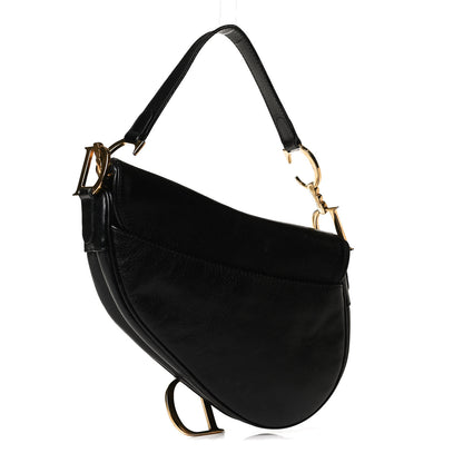 Christian Dior Calfskin Saddle Bag Black 3 of 17