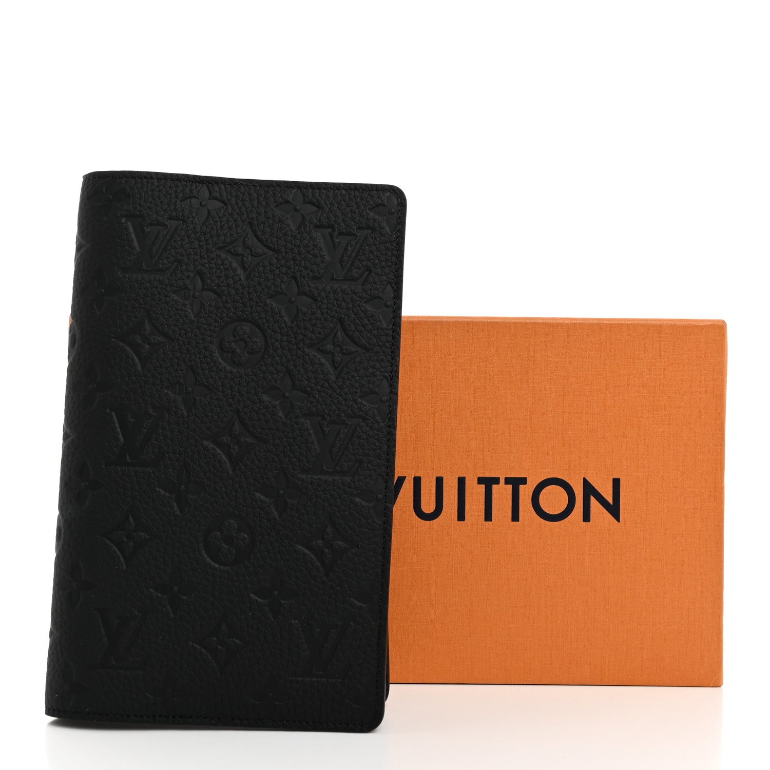 Louis Vuitton Taurillon Monogram Emily Notebook Cover MM Black 7 of 7