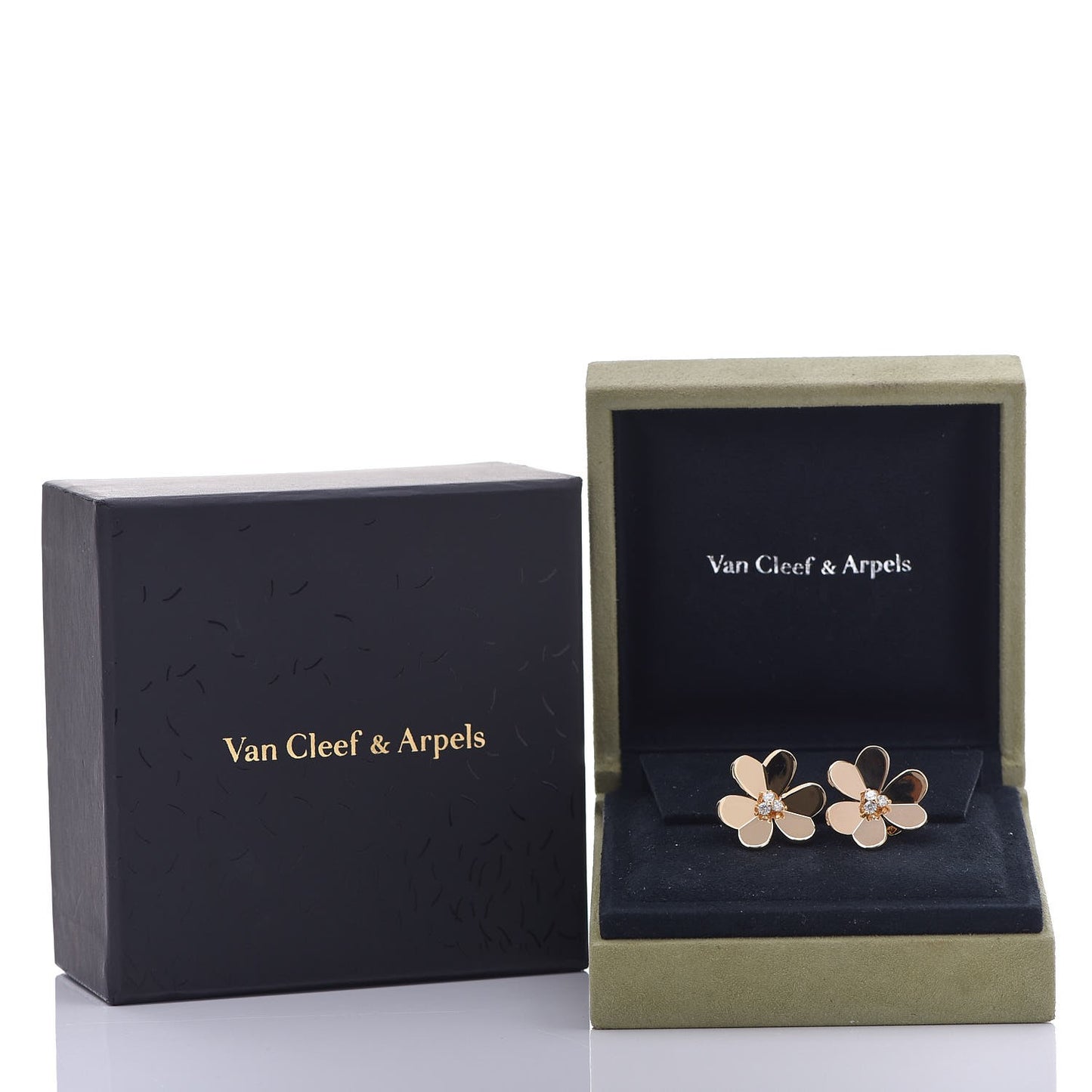 18K Yellow Gold Diamond Large Frivole Earrings
