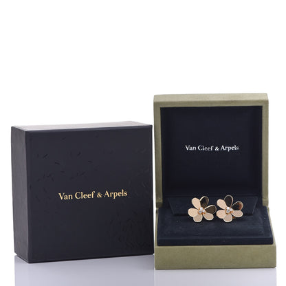 Van Cleef & Arpels 18K Yellow Gold Diamond Large Frivole Earrings 4 of 4