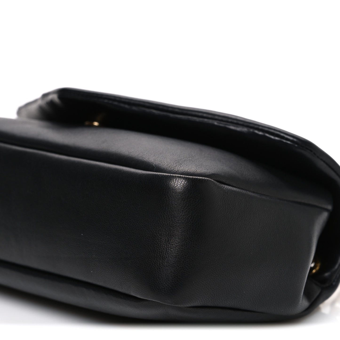 Plunged Lambskin Calypso Black
