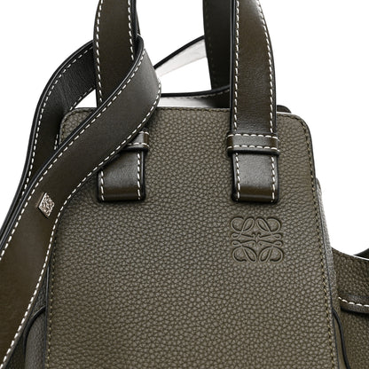 Loewe Soft Grained Calfskin Compact Hammock Shoulder Bag Khaki Green 8 of 10