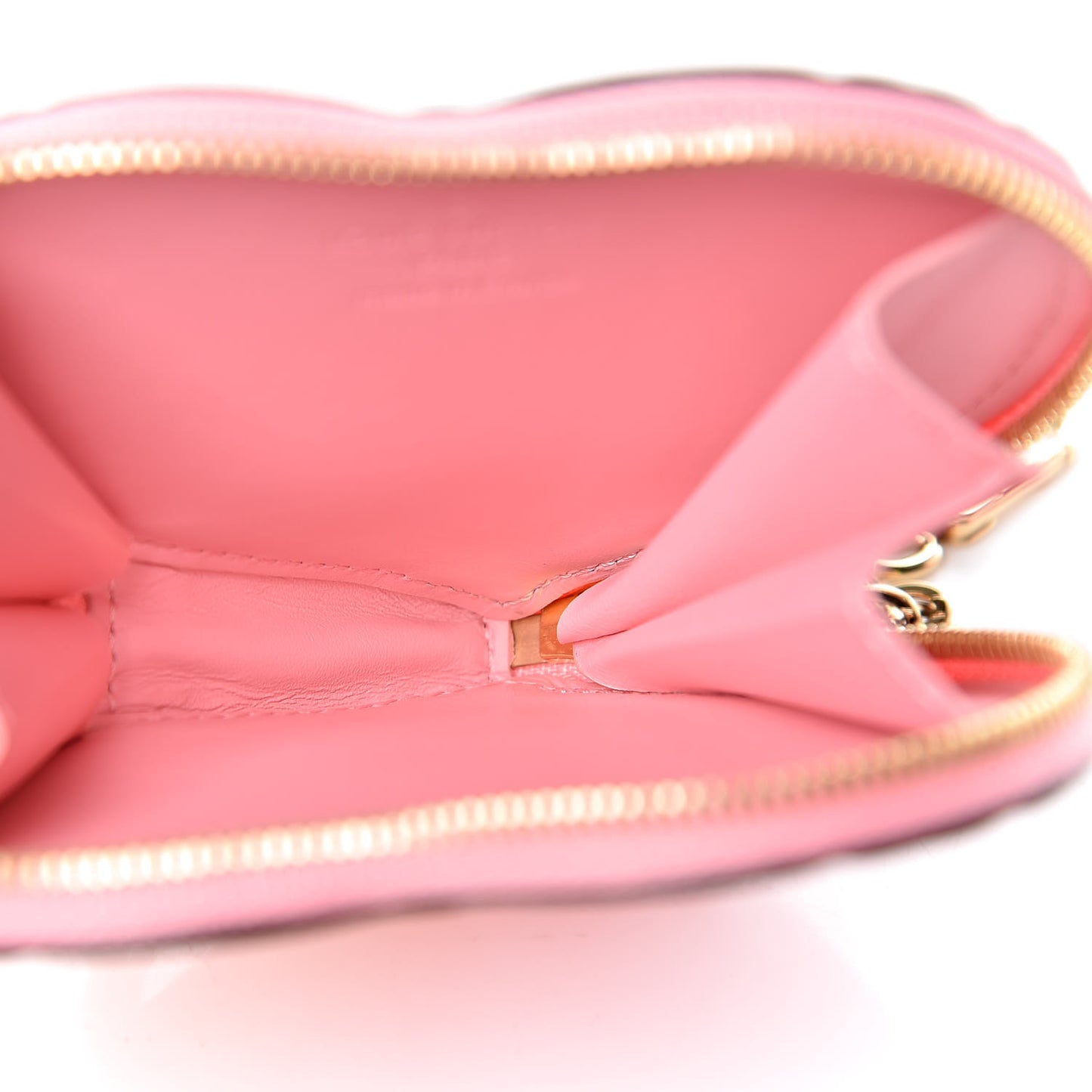 Vernis Gradient Love Lock Heart Coin Purse Pink White