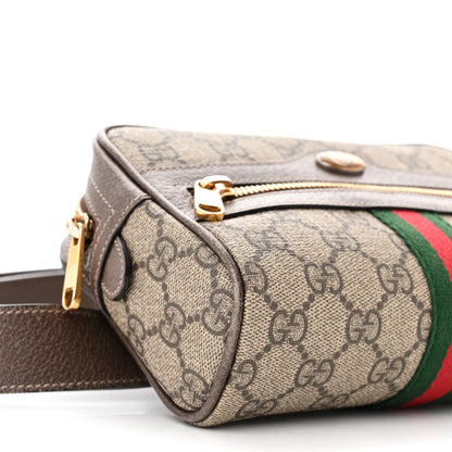 Gucci GG Supreme Monogram Web Small Ophidia Belt Bag 95/38 Dark Brown 9 of 12