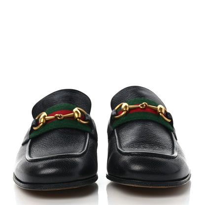 Gucci Havely Kid Web Mens Horsebit Loafers 6 Black 2 of 9