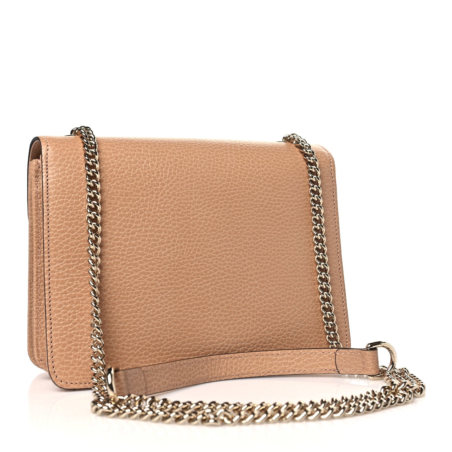 Gucci Dollar Calfskin Small Interlocking G Shoulder Bag Camelia 3 of 9