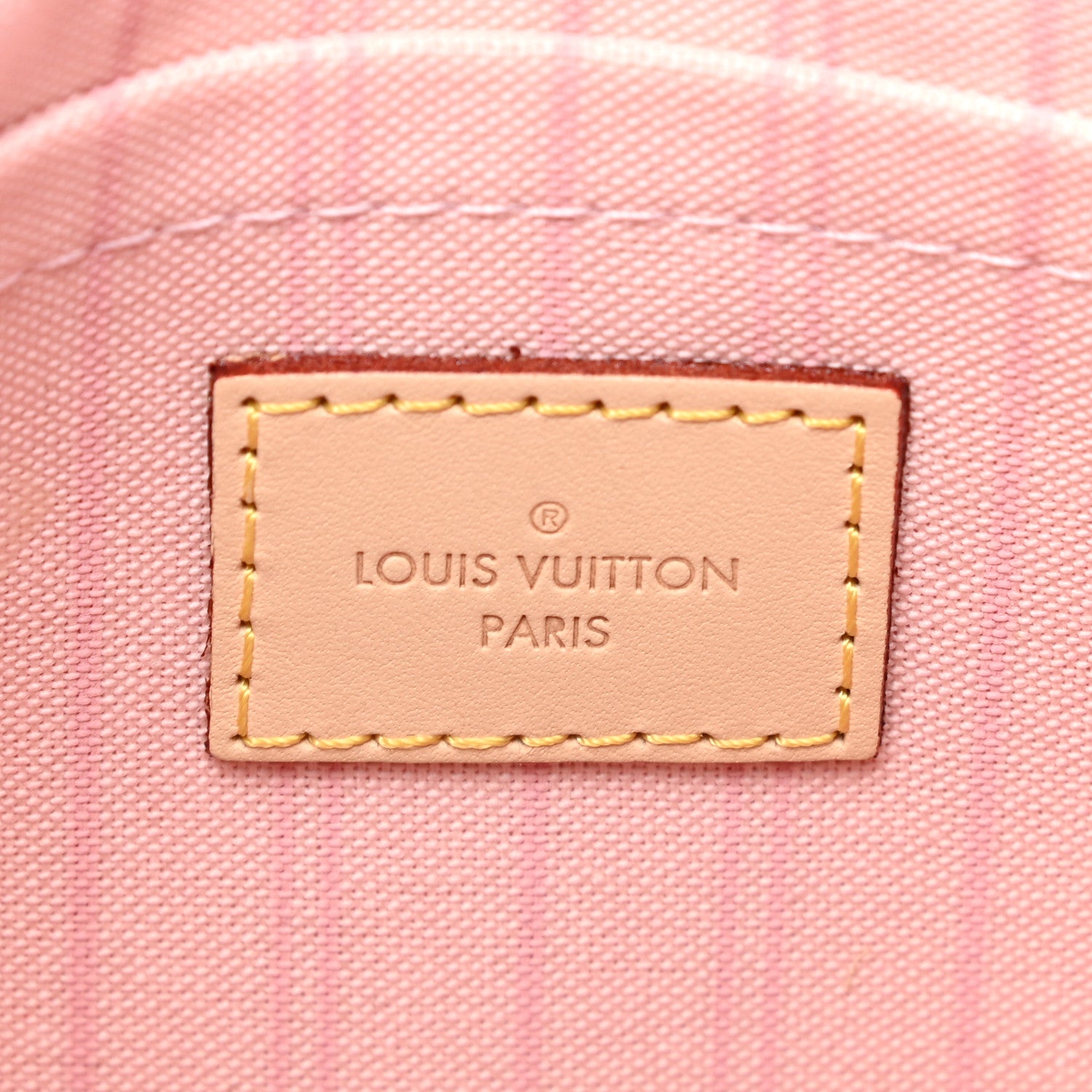 Louis Vuitton Damier Azur Neverfull MM GM Pochette Rose Ballerine 6 of 7