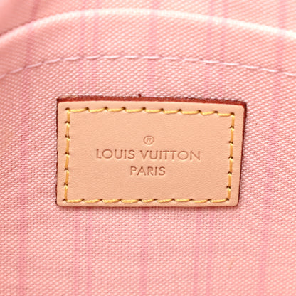 Louis Vuitton Damier Azur Neverfull MM GM Pochette Rose Ballerine 6 of 7