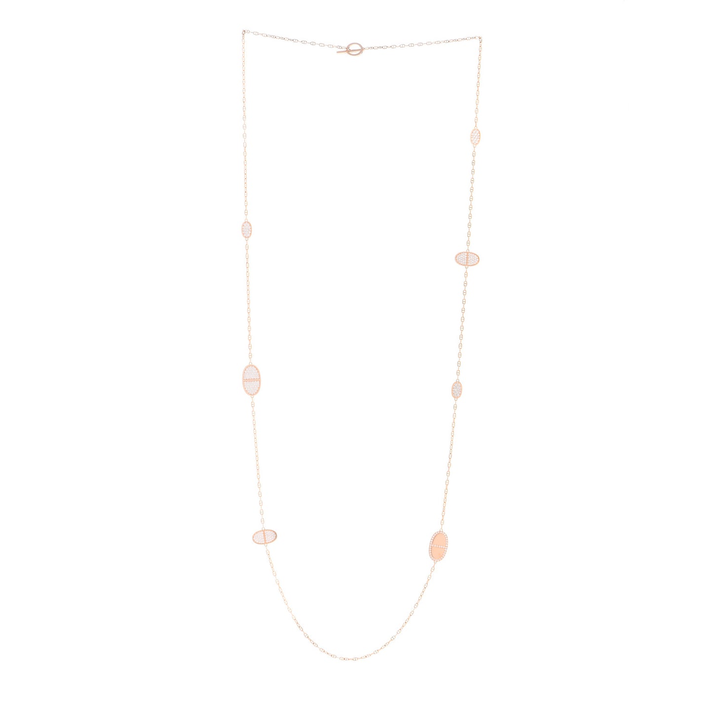 18K Rose Gold Diamond Verso Farandole Necklace