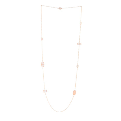 Hermes 18K Rose Gold Diamond Verso Farandole Necklace 3 of 6