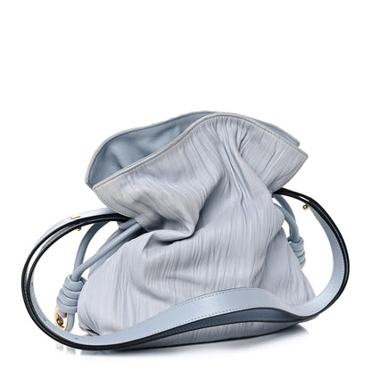 Loewe Crinkled Nappa Small Flamenco Knot Shoulder Bag Light Blue 2 of 16