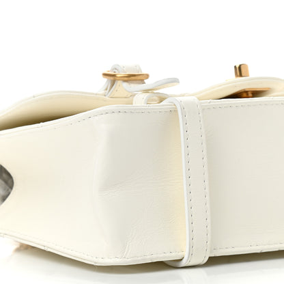 Chanel Aged Calfskin Quilted City School Flap White 7 of 8