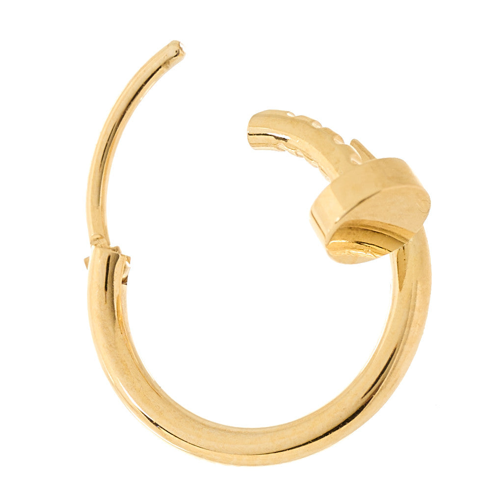 18K Yellow Gold Juste Un Clou Single Hoop Earring