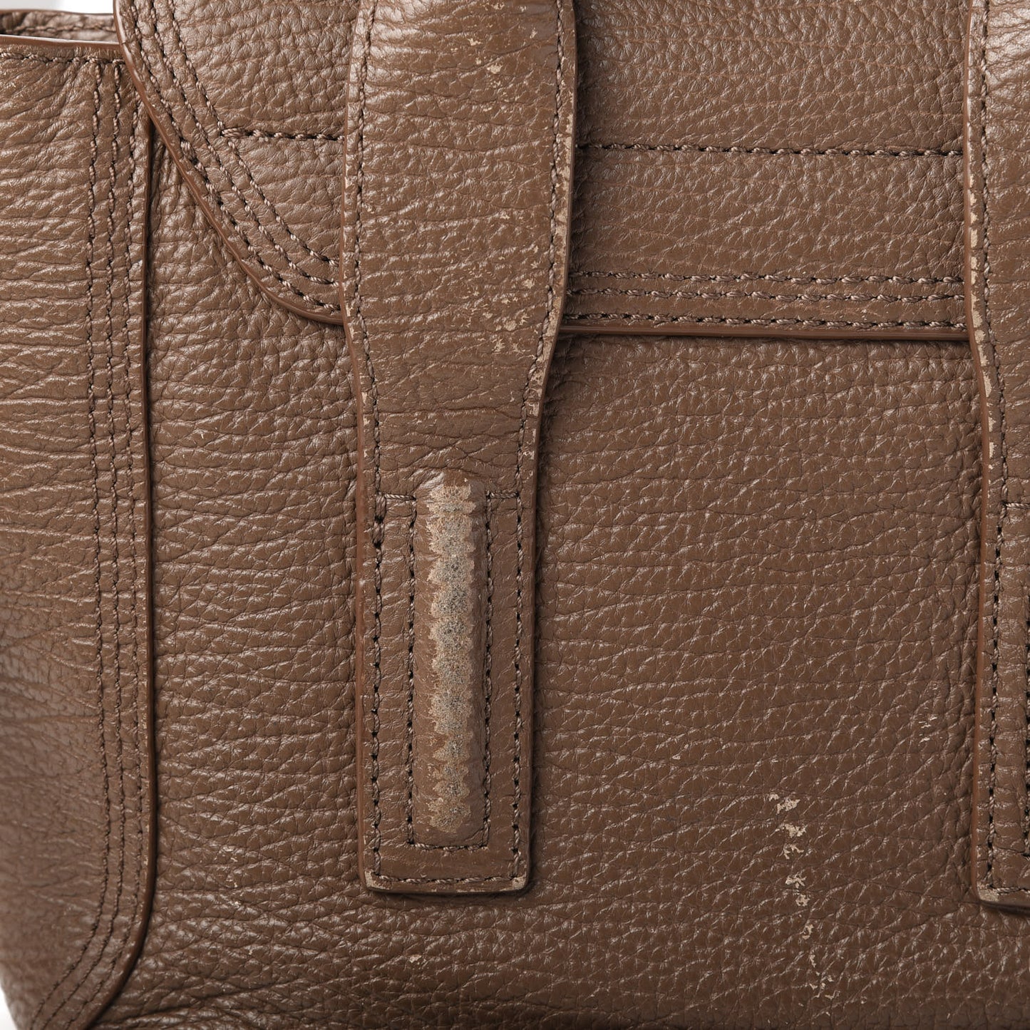 Textured Calfskin Mini Pashli Satchel Taupe
