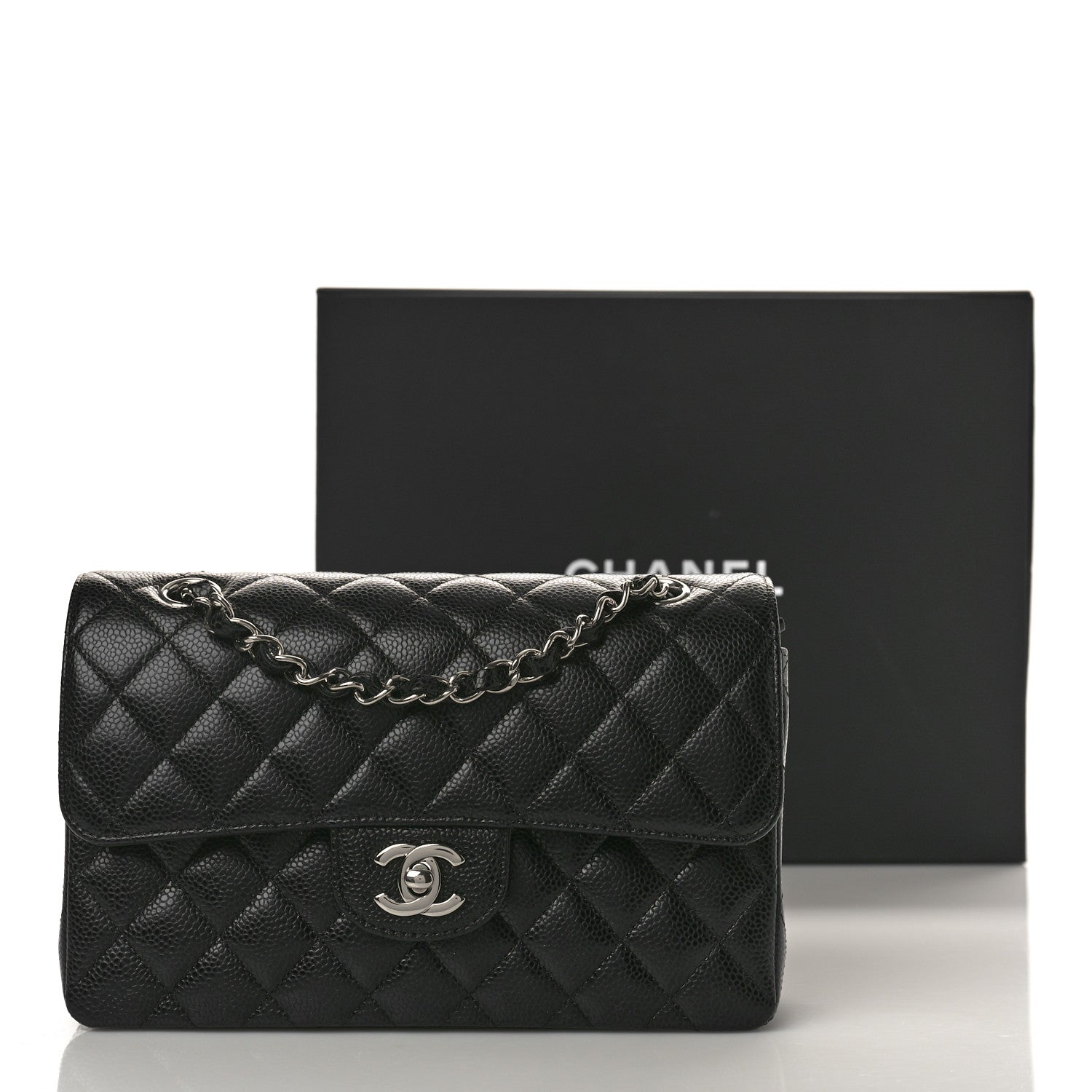 Chanel Caviar Quilted Small Double Flap Black 11 of 11