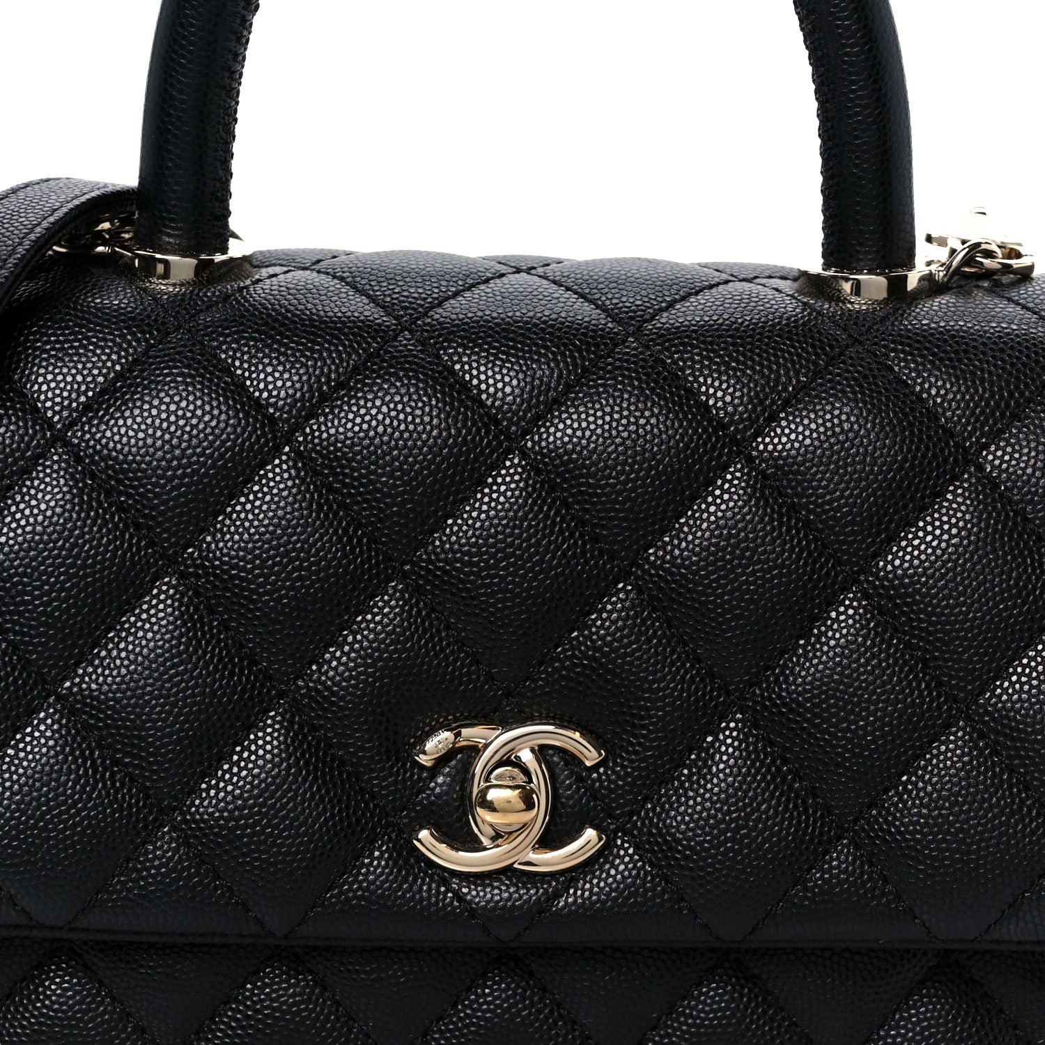Chanel Caviar Quilted Mini Coco Handle Flap Black 9 of 11