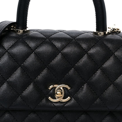 Chanel Caviar Quilted Mini Coco Handle Flap Black 9 of 11