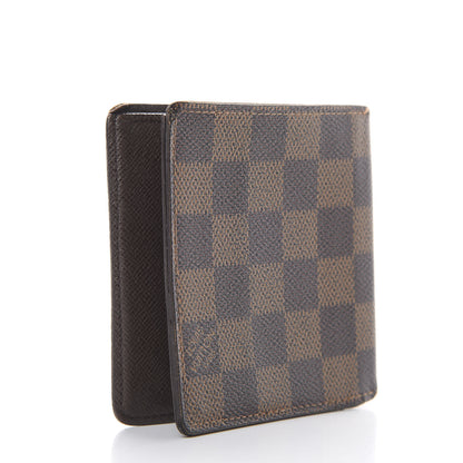 Louis Vuitton Damier Ebene Porte-Billets 6 Card Bi-Fold Wallet 2 of 12