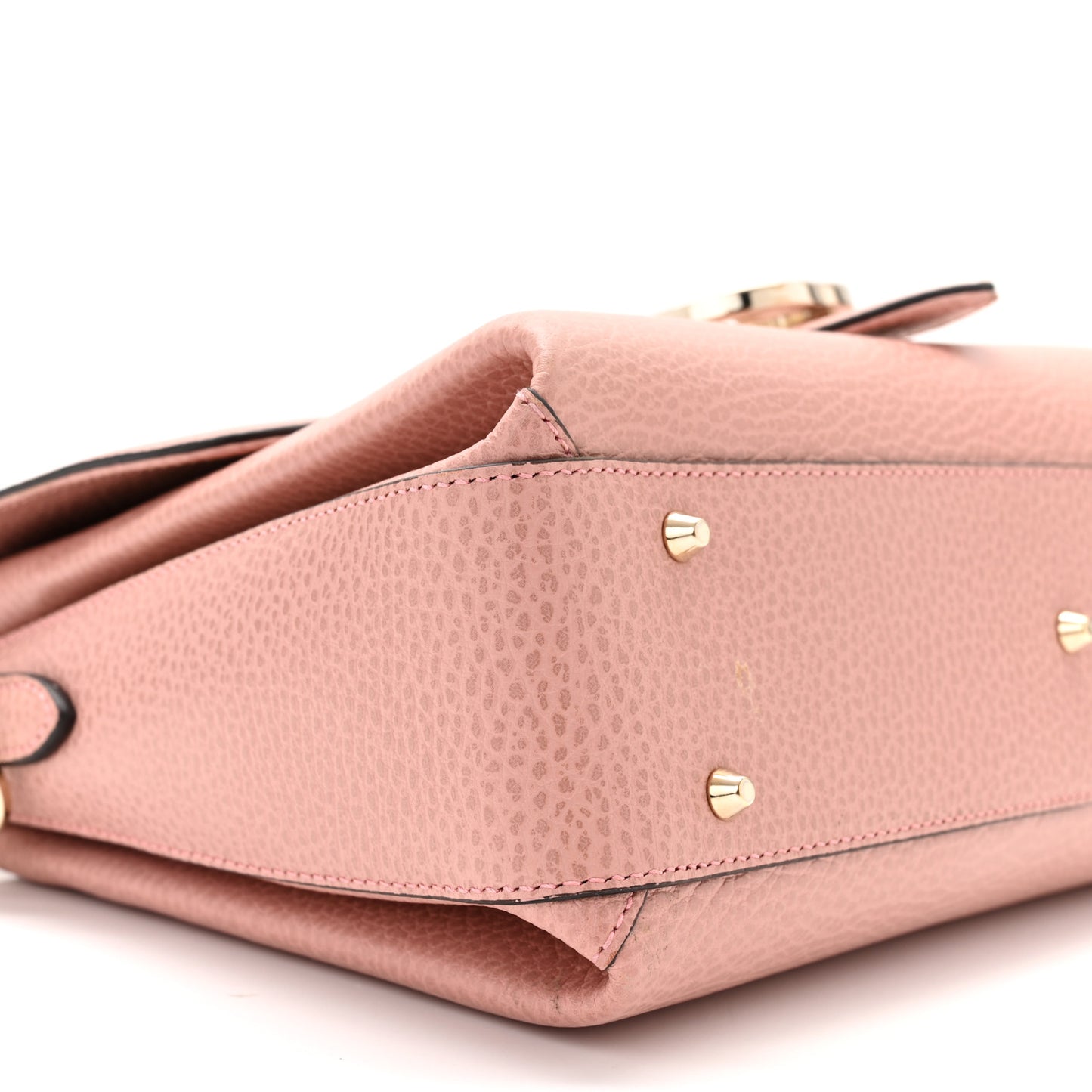 Dollar Calfskin Interlocking G Top Handle Shoulder Bag Soft Pink