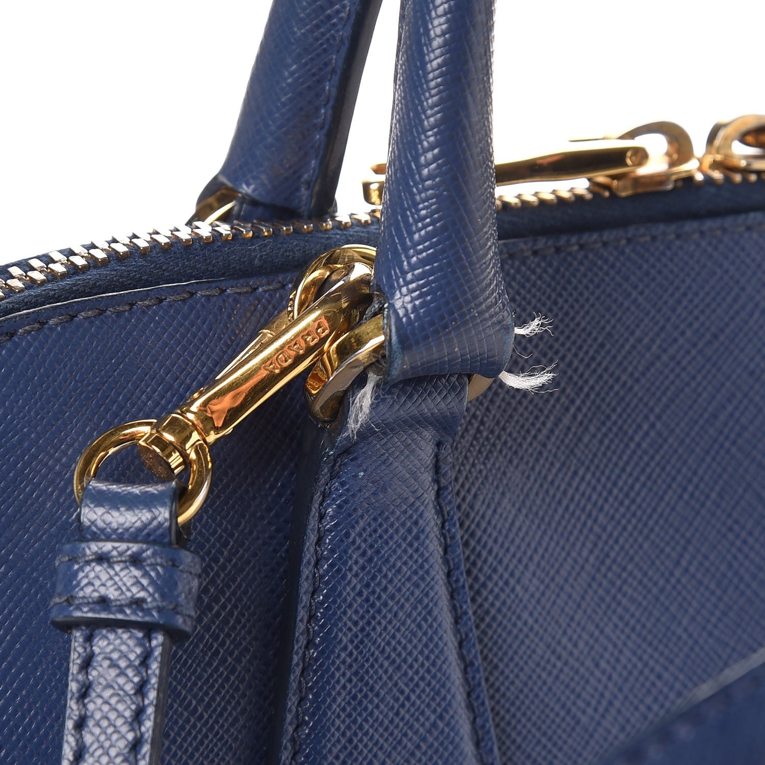 Prada Saffiano Lux Small Promenade Tote Bluette 10 of 17