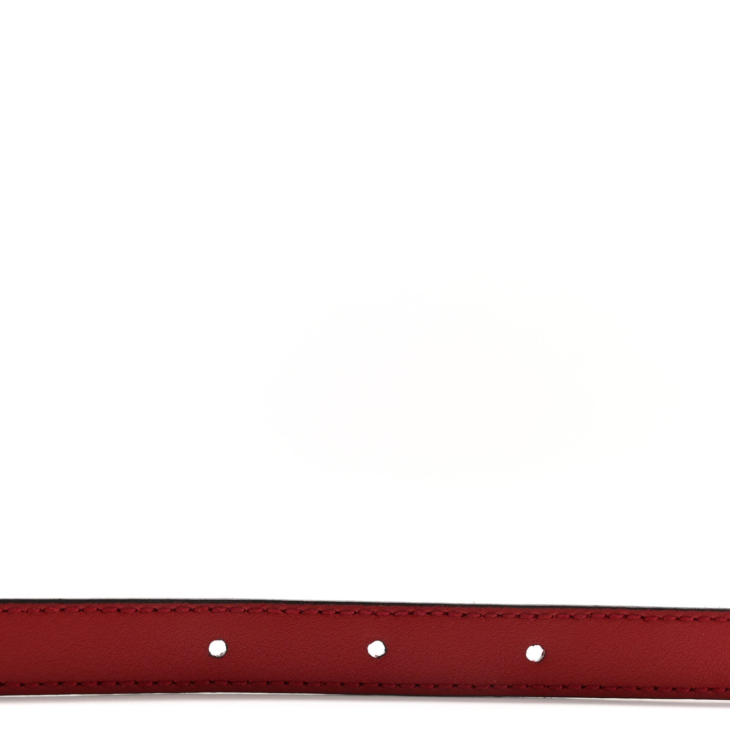 Gucci Suede Calfskin Torchon Double G 15mm Belt 75 30 Red 4 of 6