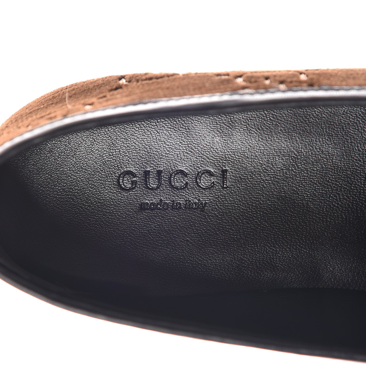 Gucci Velvet GG Monogram Horsebit Womens Jordaan Loafers 37.5 Brown Black 6 of 9