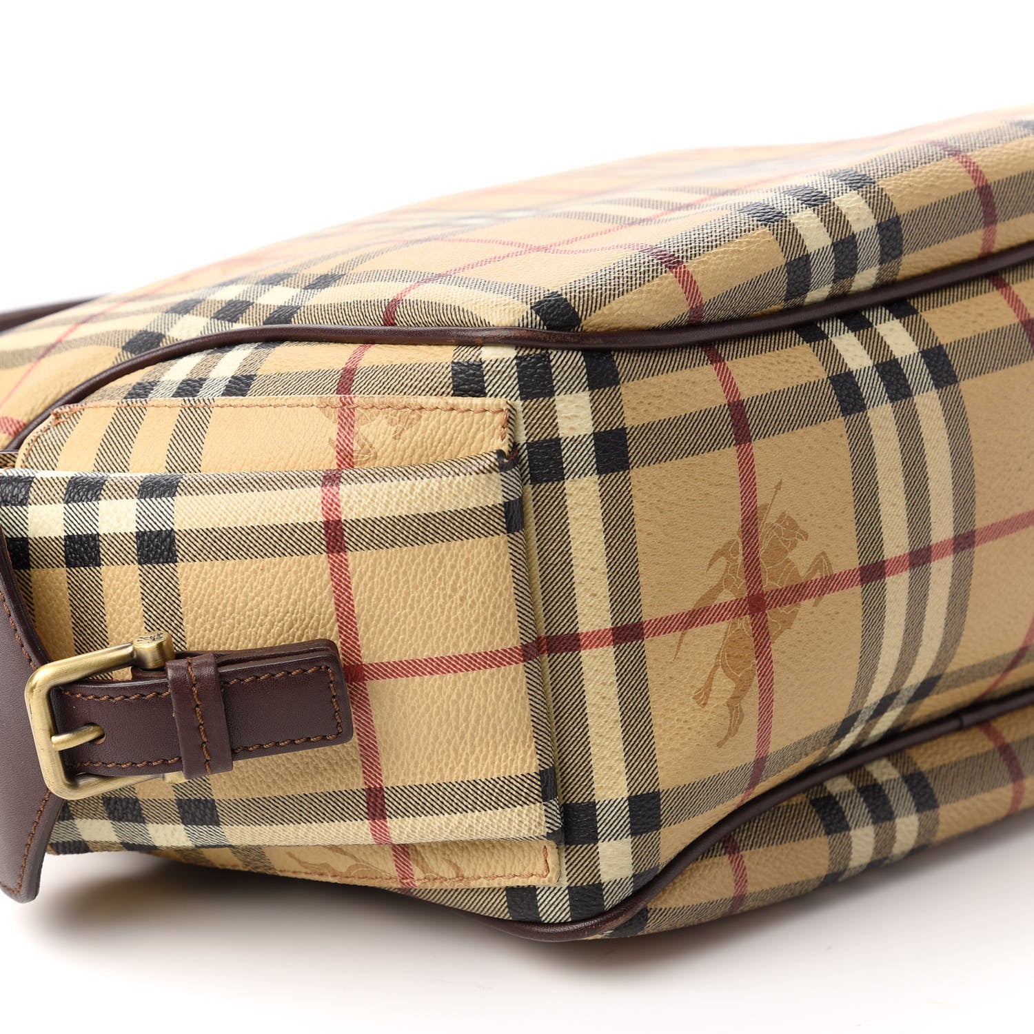 Burberry Haymarket Check Hobo Chocolate 6 of 12
