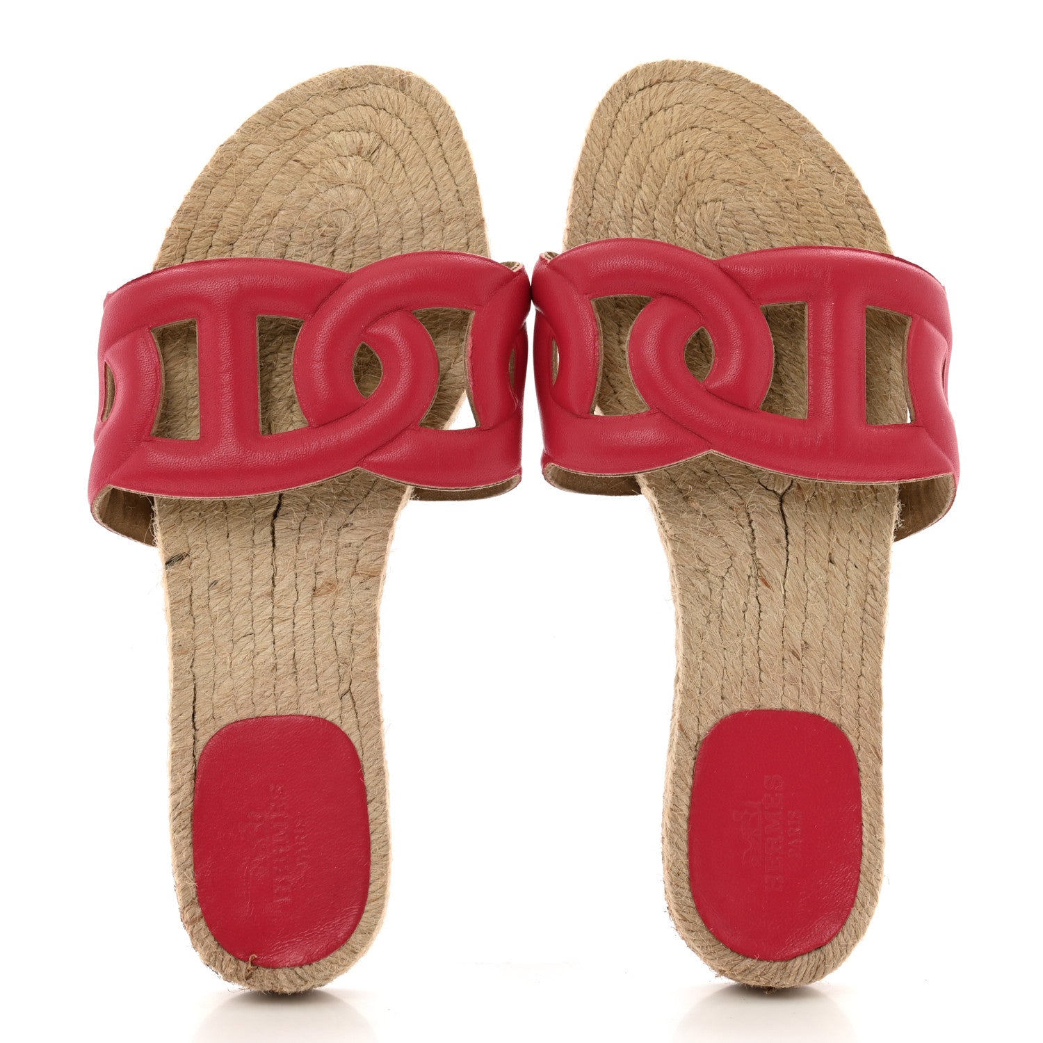 Hermes Nappa Famosa Espadrille Sandals 36 Rosa Framboise 2 of 11