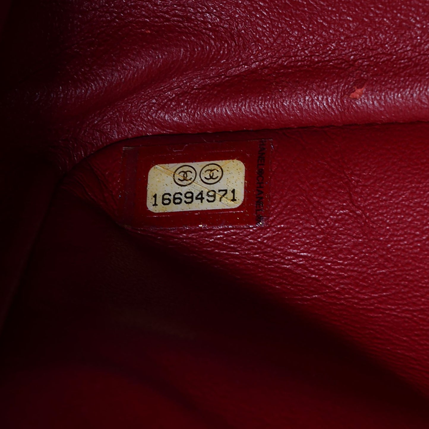 Caviar Quilted Jumbo Double Flap Red