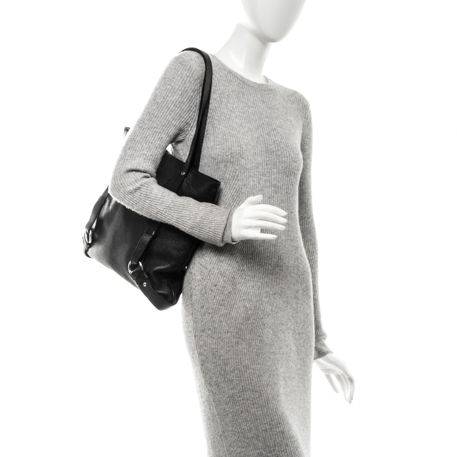 Burberry London Grainy Calfskin Tote Black 2 of 7