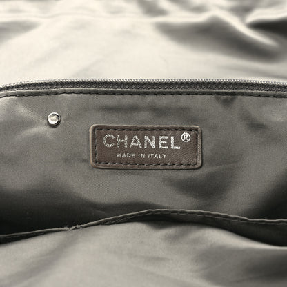 Chanel Distressed Lambskin Lady Braid Large Satchel Dark Blue 6 of 11